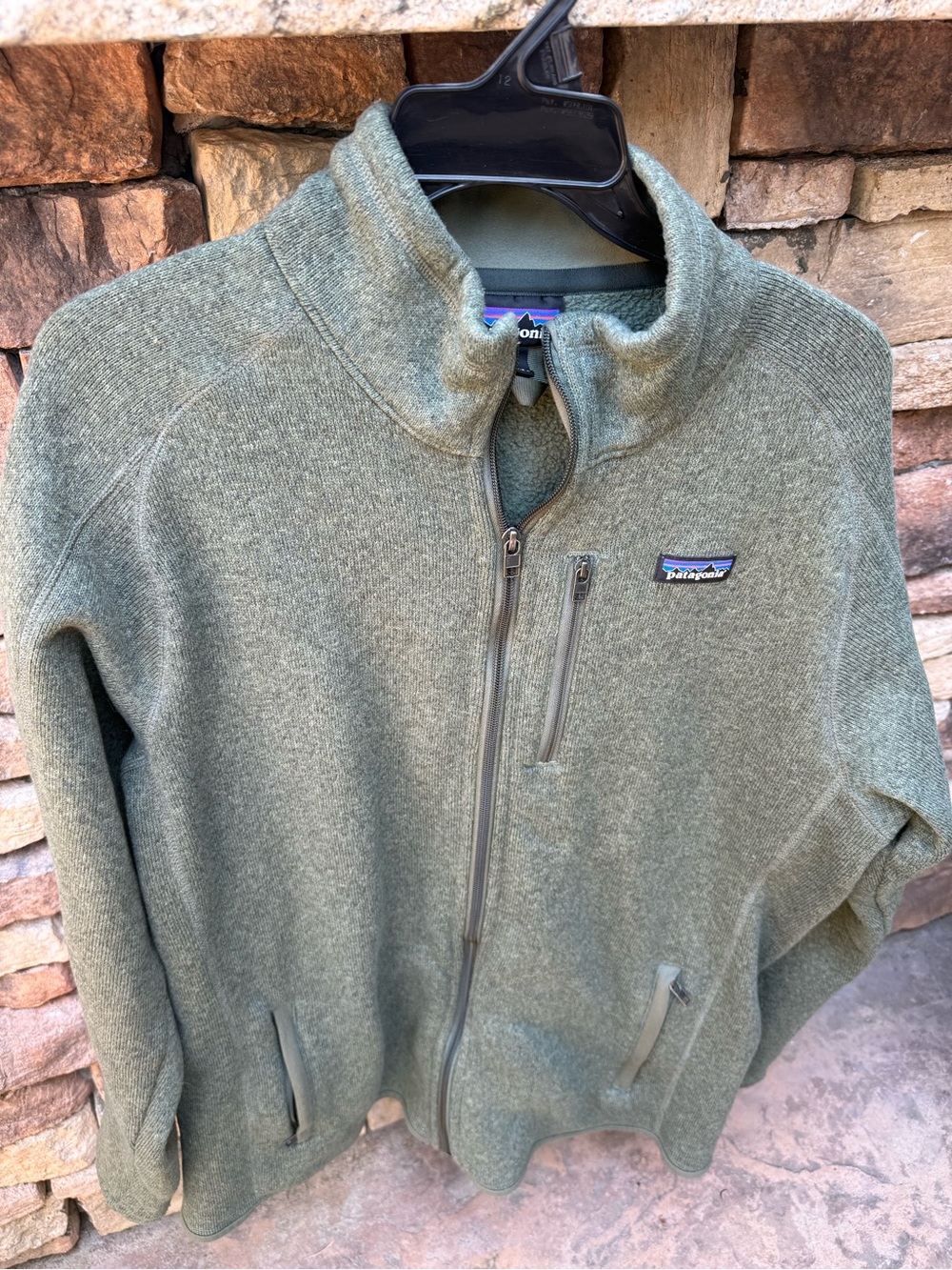 Patagonia Men’s Olive Green Zip-Up Better Sweater